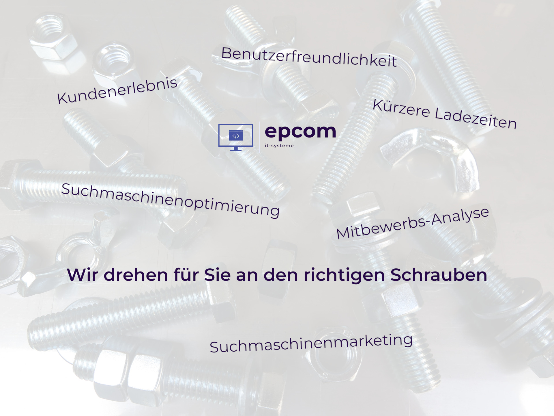 SEO - Wir drehen für Sie an den richtigen Schrauben